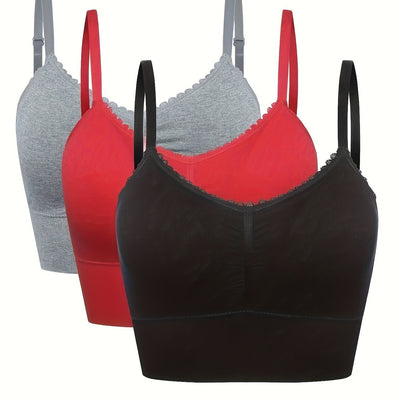 [3pcs] Seamless High-Elasticity Bras