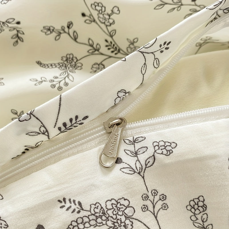 [Soft Duvet Cover] 3pcs Korean-Style Reversible Duvet Cover Set | 1 Duvet Cover + 2 Pillowcases, Soft, Breathable, Charmingly Minimalistic, Comfortable, AA Side Design, Suitable As Gifts for Valentine's Day, Thanksgiving, Mot