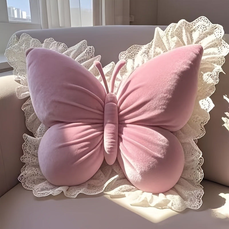Butterfly shaped throw pillow, bedroom sofa decoration cute cushion, home fun ornament, Bedroom Accent, Home Decor, Butterfly Design, Contemporary Style, Highquality Cushion, Seamless Stitching, Stylish Cushion, Accent Pillow