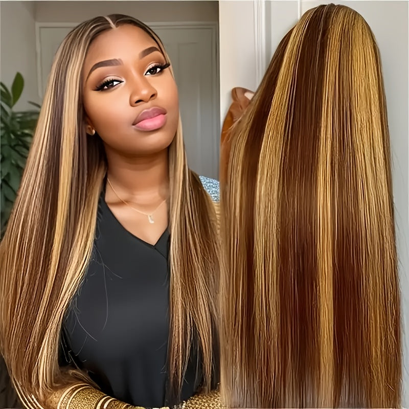 Honey Blonde Ombre Straight Wig