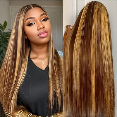 Honey Blonde Ombre Straight Wig