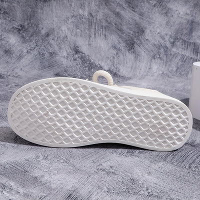 Round Toe Low Top Sneakers