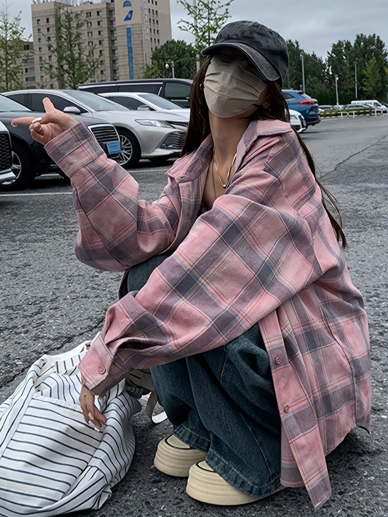 Plaid Print Button Front Shirt