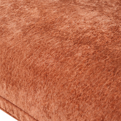 74" Modern Modular Loveseat Sofa - Space-Saving Sectional Couch with Deep Seat, Chenille Upholstery, Hardwood Frame, No Assembly Required, for Living Room, Apartment, Office - Orange Modern Furniture, Sectional Sofa for Livin