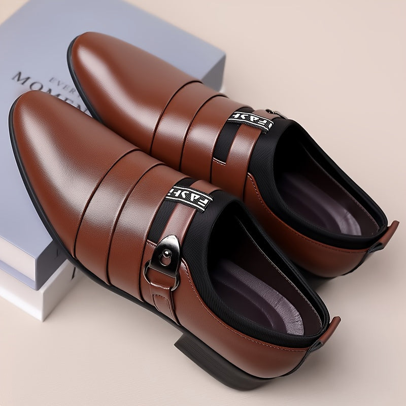 New Korean Version Men's Business Formal Shoes - Large Size Pointed Toe Casual Shoes 2024