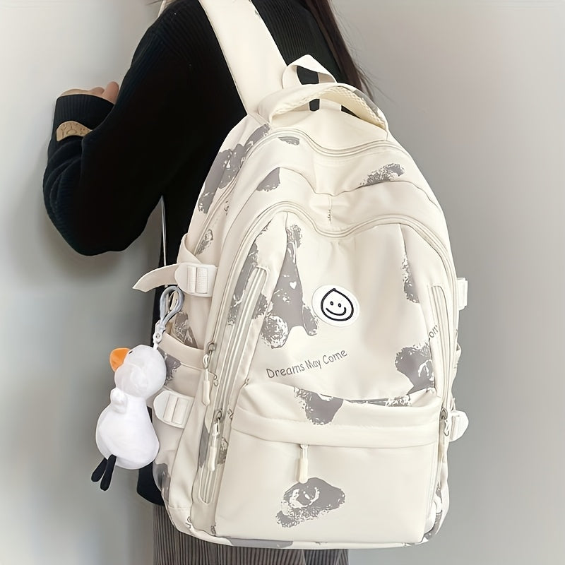 Schoolbag Female Junior High School Student High Capacity Korean Fashion Versatile College Style High School Student Backpack