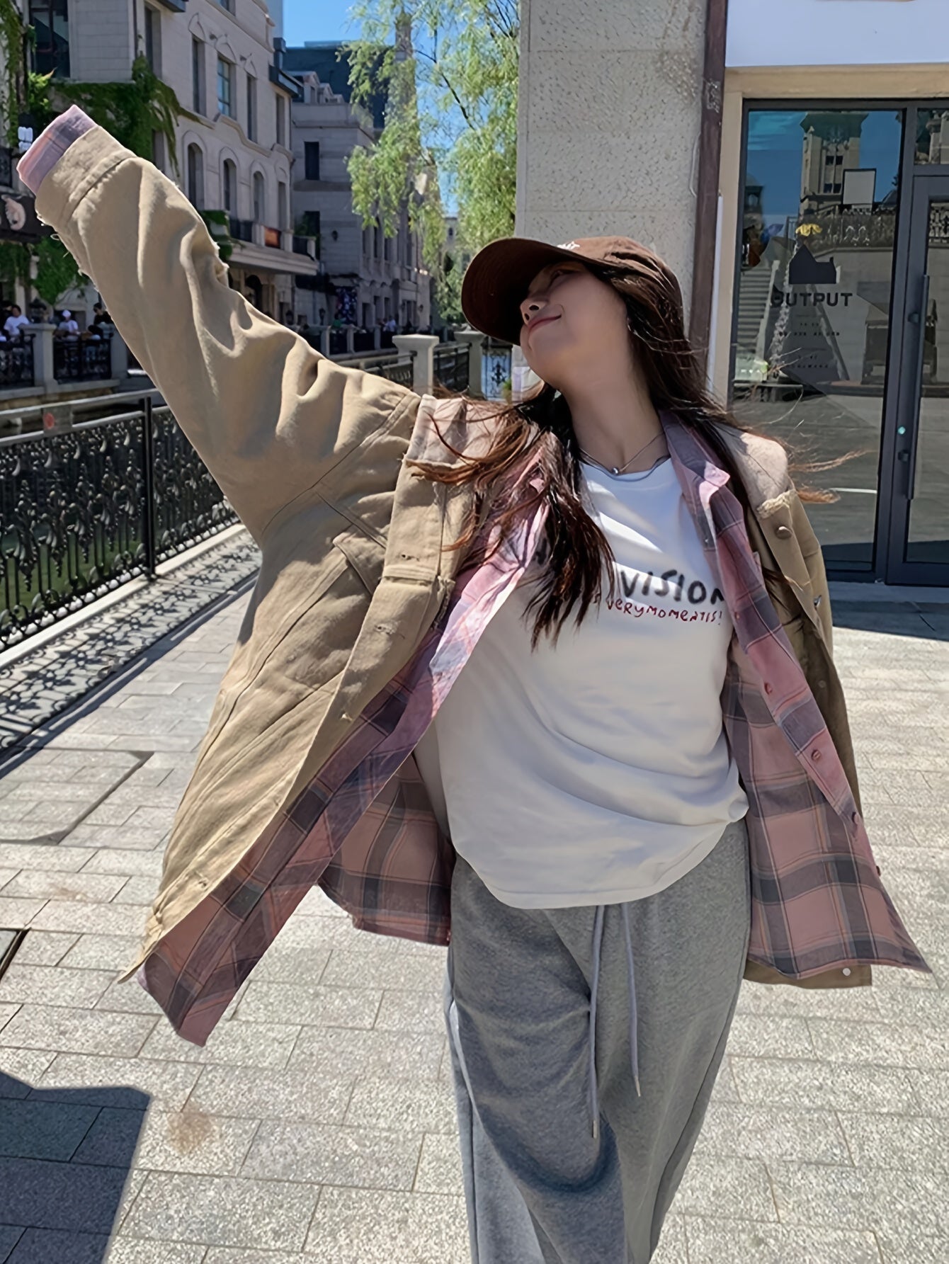 Plaid Print Button Front Shirt
