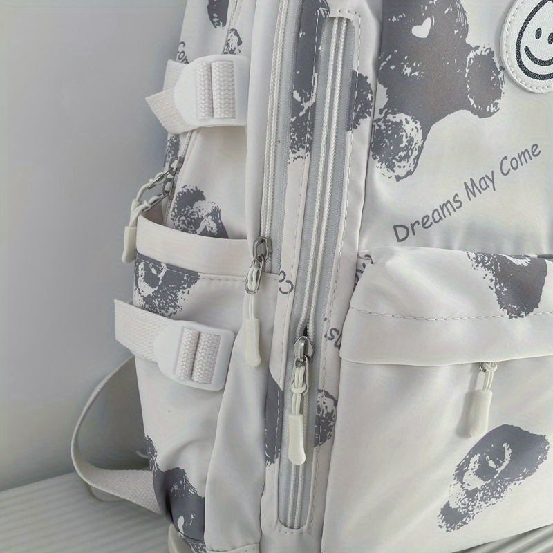 Schoolbag Female Junior High School Student High Capacity Korean Fashion Versatile College Style High School Student Backpack