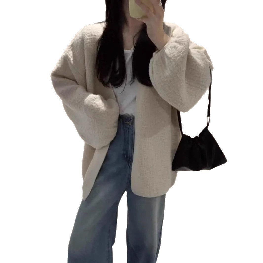 Spring Loose Cardigan Sweater Top For Women