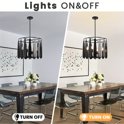 6-Light Island Lights For Kitchen, Farmhouse Dining Room Light Fixture, Rustic Foyer Lighting Fixtures, Modern Hanging Pendant Lights For Living Room, Bedroom, Entryway