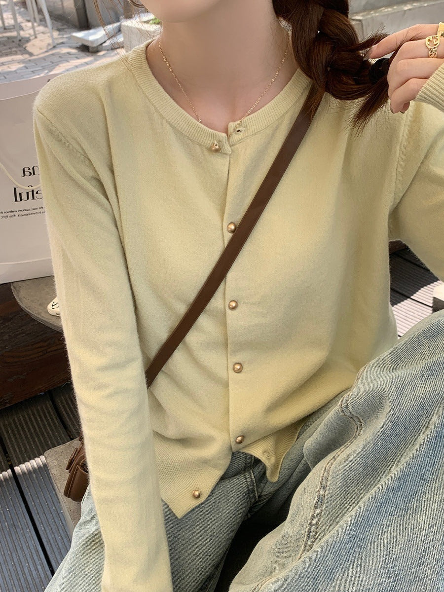 Women's Early Autumn Thin Type Long-sleeved Top