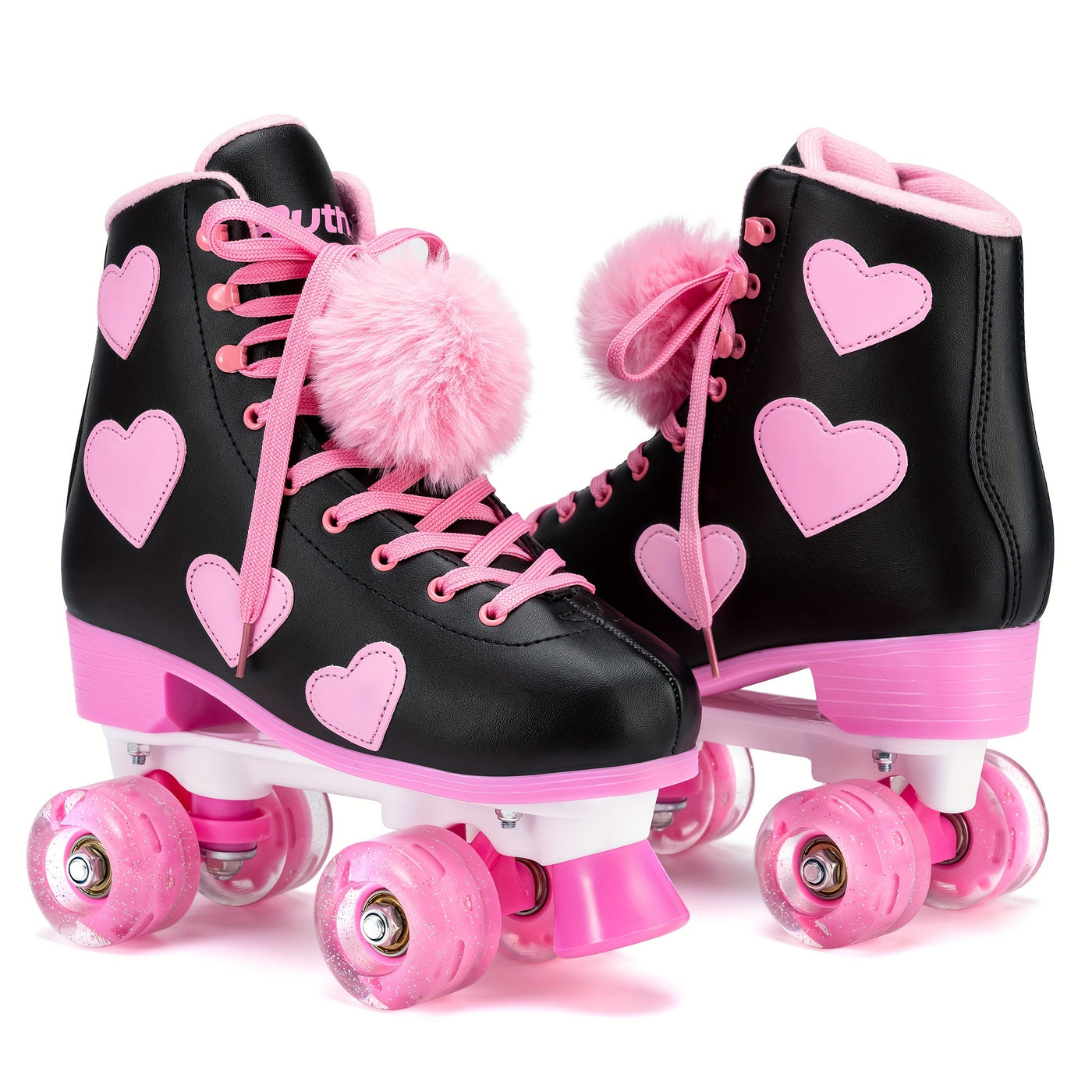 Classic Roller Skates For Women And Girl, High-top PU Leather Roller Skates With Light Up Wheels, The Best Halloween Gift For Roller Skating Beginners