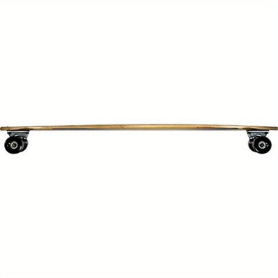 Atom Pintail Longboard 39" Woody, Safety Gear Compatible, Cruising Skateboard, Artistic Skateboard, Durable Silicon Carbide, Aluminum Hangers