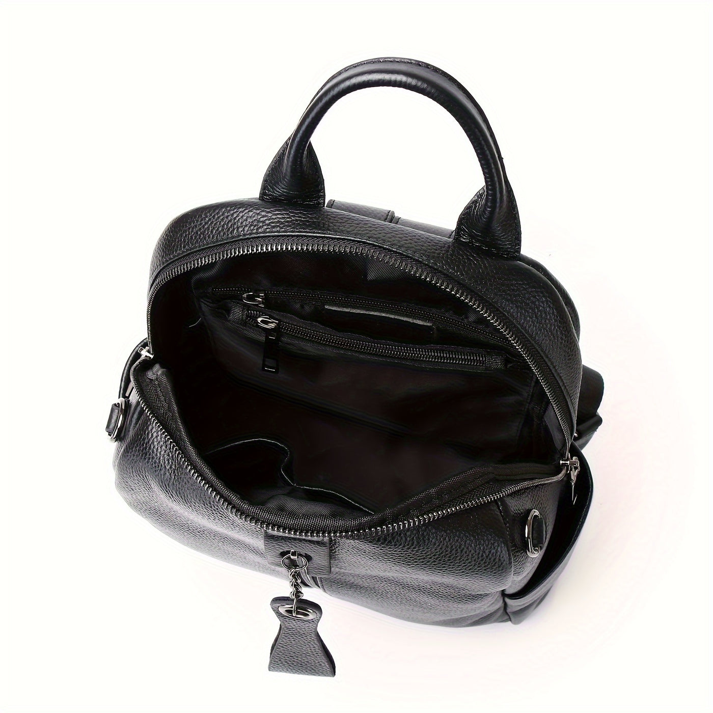 2024 New Fashion Large Capacity Elegant Genuine Leather Women's Backpack, Korean Style Anti-Theft Commuter Travel Bag with Adjustable Strap and Zipper Closure