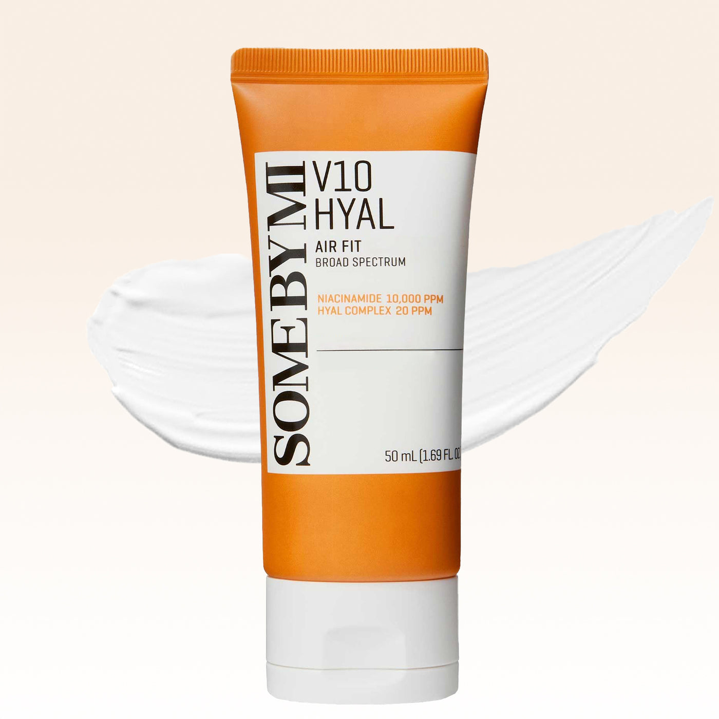 SOME BY MI V10 Hyal Air Fit Daily Defense Cream 50ml – Korean Centella for Face with Environmental Shield – Essential for outdoor beaches – Non-Greasy, No White Cast, No Eye Irritation for Sensitive Skin – Korean Skin