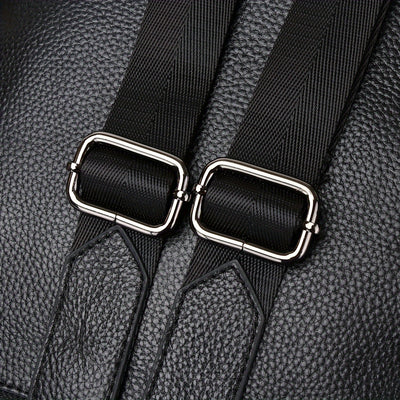 2024 New Fashion Large Capacity Elegant Genuine Leather Women's Backpack, Korean Style Anti-Theft Commuter Travel Bag with Adjustable Strap and Zipper Closure