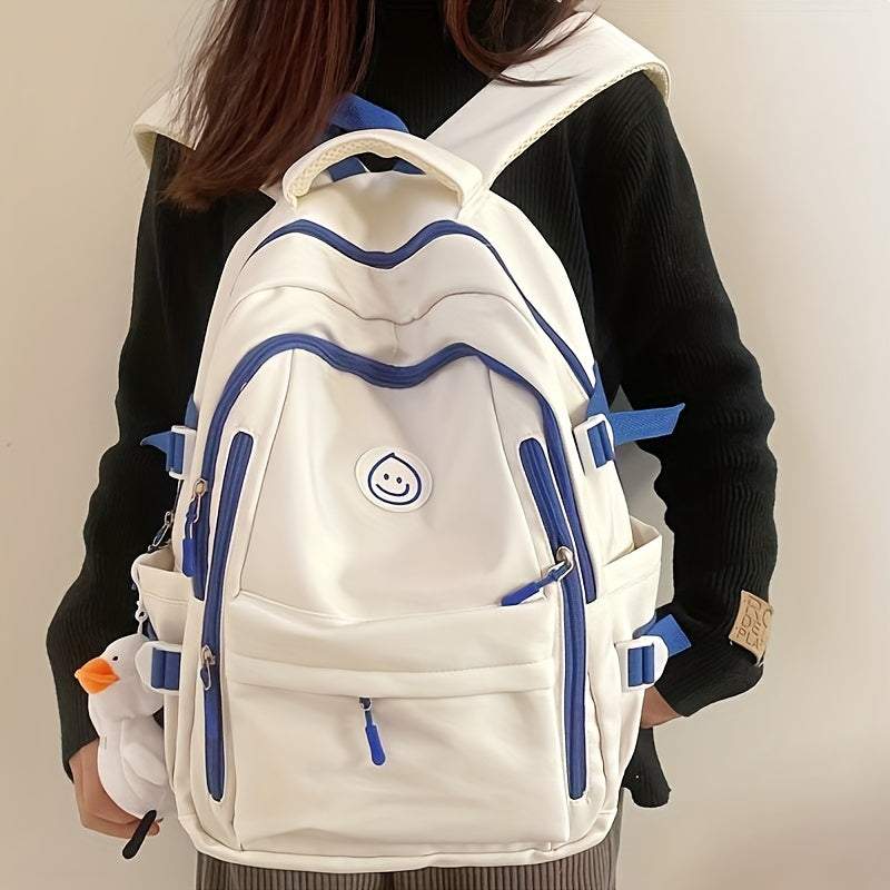Schoolbag Female Junior High School Student High Capacity Korean Fashion Versatile College Style High School Student Backpack