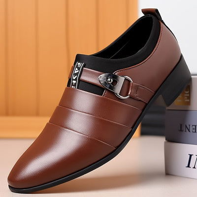 New Korean Version Men's Business Formal Shoes - Large Size Pointed Toe Casual Shoes 2024