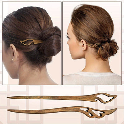 Japanese Hair Stick - 8pcs Wooden Hair Sticks for Women, Hair Accessories for Women, Hair Bun Maker, Chinese Hair Pin, Wedding Hair Chopsticks