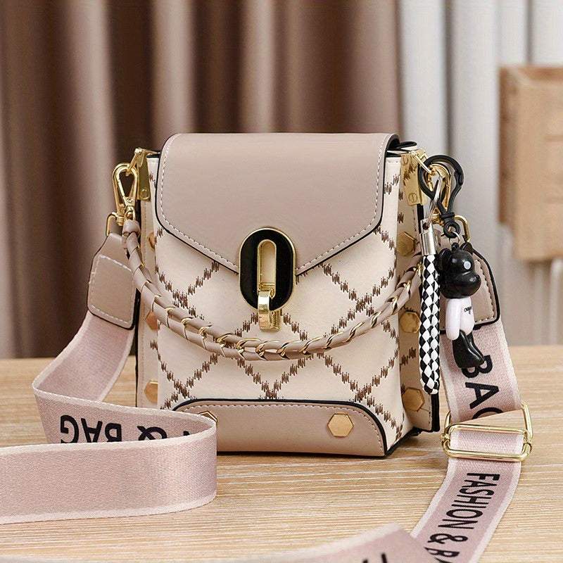 Summer New Bag Korean Style Simple Small Square Bag Fashion All-Match Shoulder Crossbody Fashion Mini Phone Bag Women's Bag
