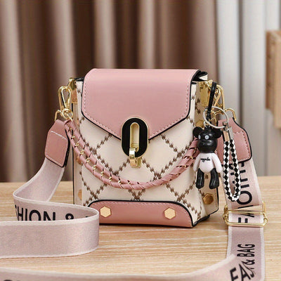Summer New Bag Korean Style Simple Small Square Bag Fashion All-Match Shoulder Crossbody Fashion Mini Phone Bag Women's Bag