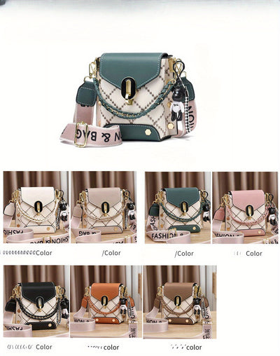 Summer New Bag Korean Style Simple Small Square Bag Fashion All-Match Shoulder Crossbody Fashion Mini Phone Bag Women's Bag