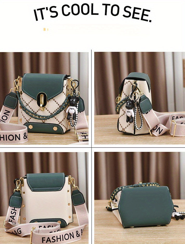Summer New Bag Korean Style Simple Small Square Bag Fashion All-Match Shoulder Crossbody Fashion Mini Phone Bag Women's Bag