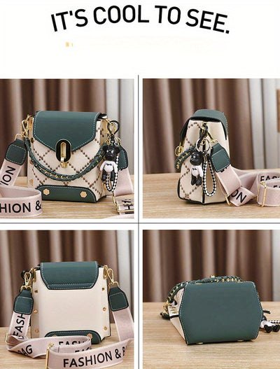 Summer New Bag Korean Style Simple Small Square Bag Fashion All-Match Shoulder Crossbody Fashion Mini Phone Bag Women's Bag