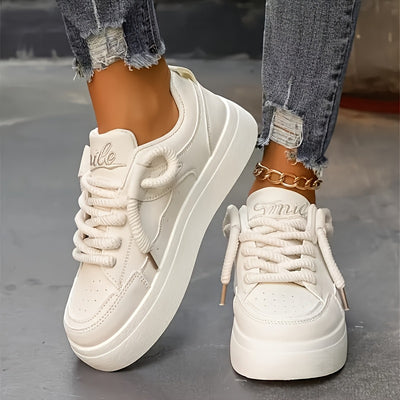 Round Toe Low Top Sneakers