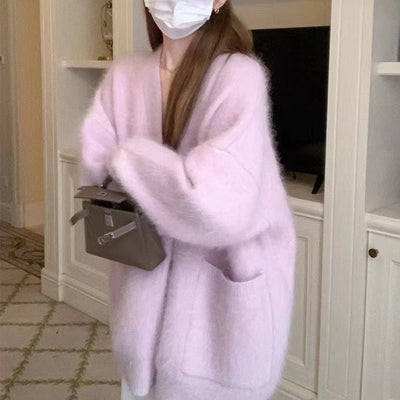 Women's Korean-style Fashionable Soft-glutinous Sweater Coat
