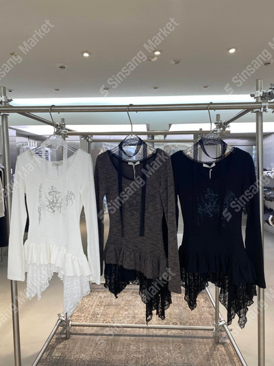 FW Kain Lace Muffler Long Sleeve T-shirt