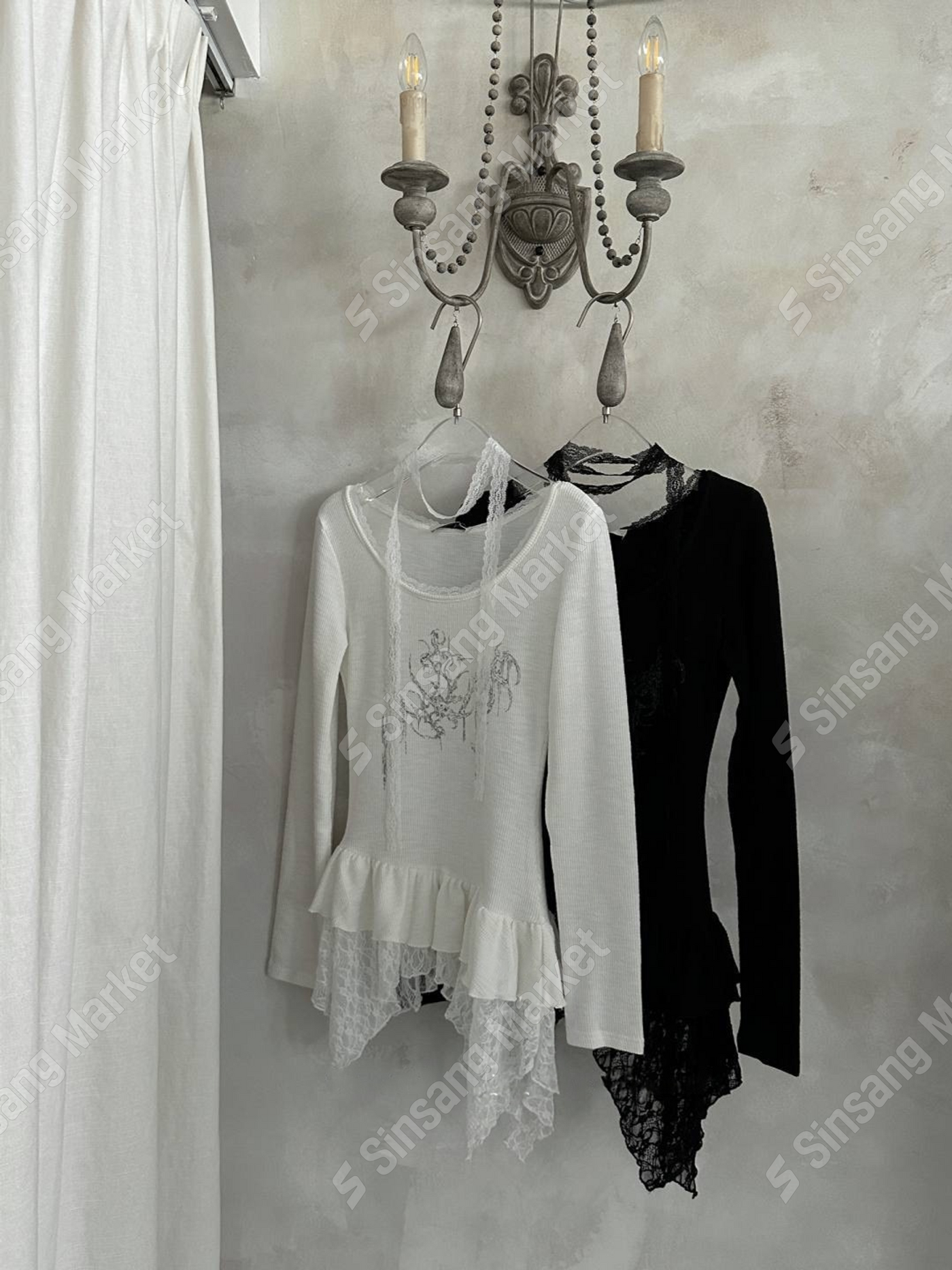 FW Kain Lace Muffler Long Sleeve T-shirt