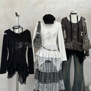 FW Kain Lace Muffler Long Sleeve T-shirt