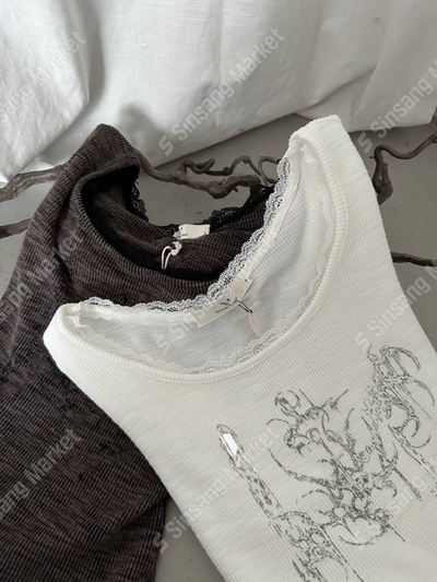 FW Kain Lace Muffler Long Sleeve T-shirt