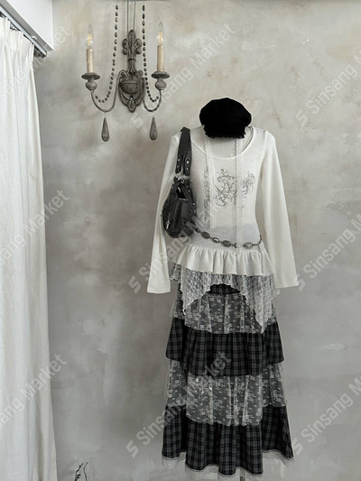 FW Kain Lace Muffler Long Sleeve T-shirt