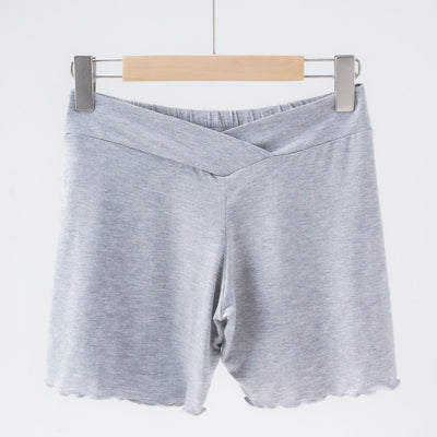 Summer Anti-exposure Belly Support Summer Thin Leggings Shorts Low Waist Plus Size