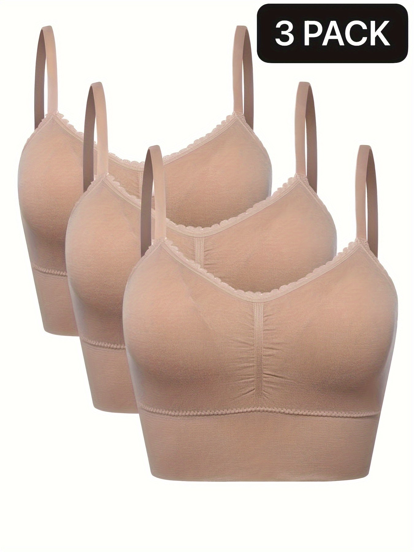 [3pcs] Seamless High-Elasticity Bras