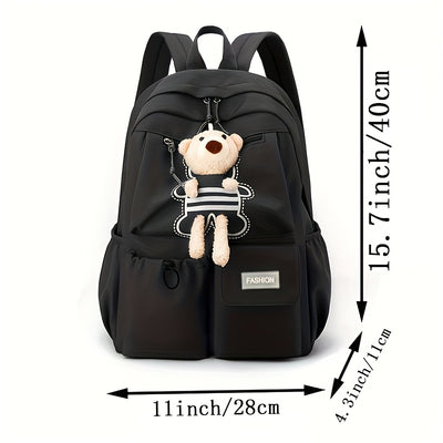Stylish And Attractive Women'S Backpack in a Simple Korean Design, Perfect for And Versatile for Any Outfit. [Zipper Pull Direction Random]