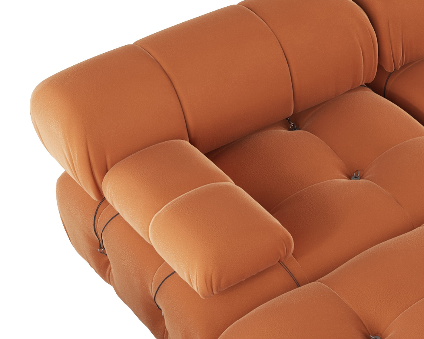 U-Shaped Minimalist Velvet Sofas, 138.6" Convertible Modular Sectional Couch, Modern Comfy Sectional Couches with 2 Chaise Ottomans for Living Room Office Apartment