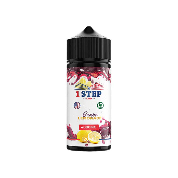 1 Step CBD 4000mg CBD E-Liquid - 120ml (BUY 1 GET 1 FREE)