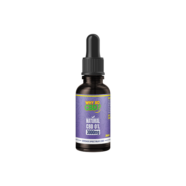 Why So CBD? 3000mg CBD Natural Oil - 30ml