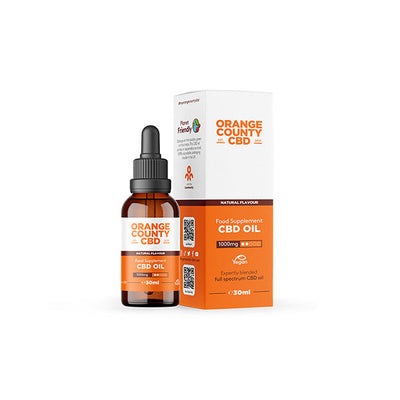 Orange County 1000mg CBD Organic MCT Oil - 30ml