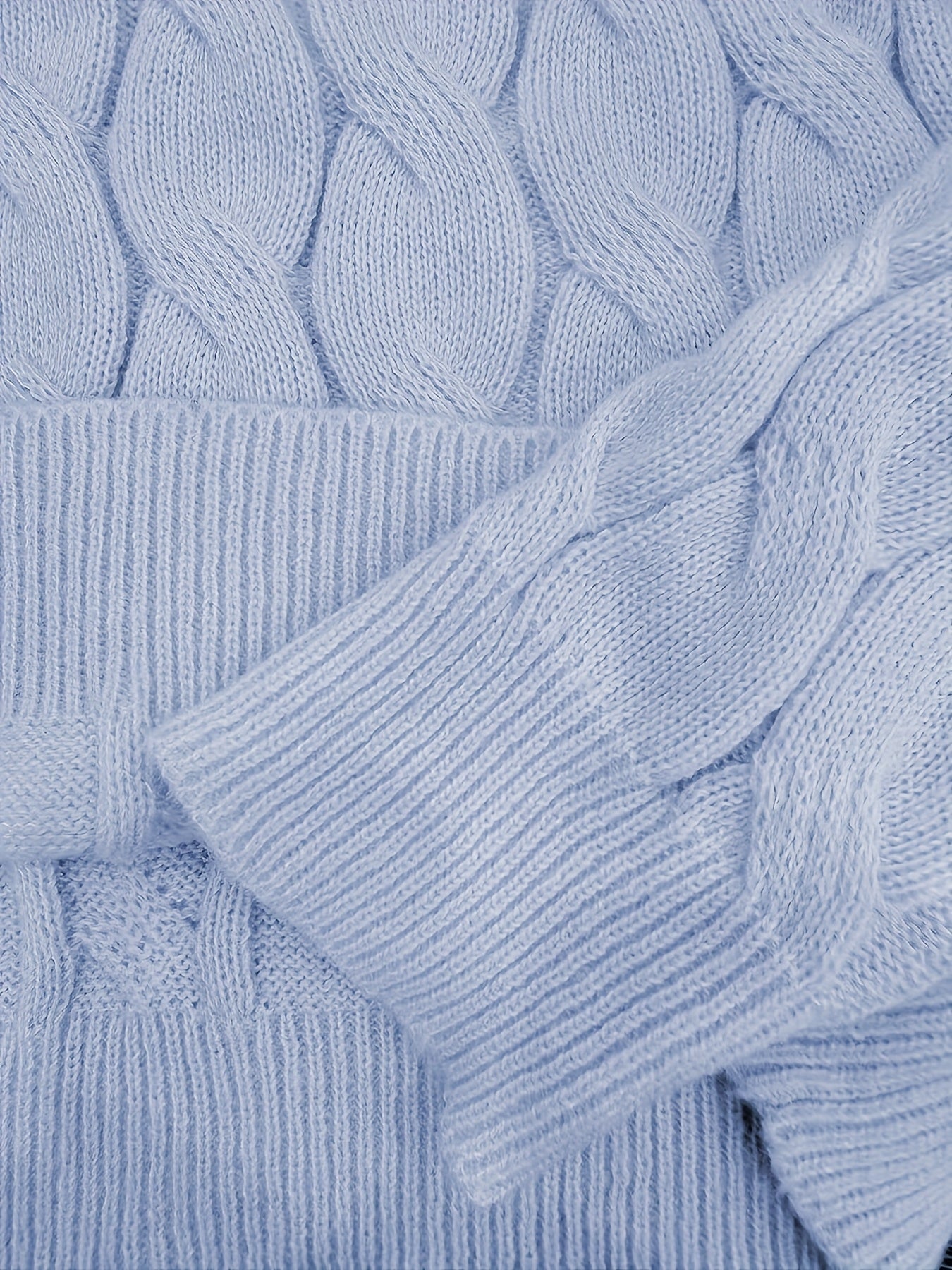 Light Blue Chunky Sweater