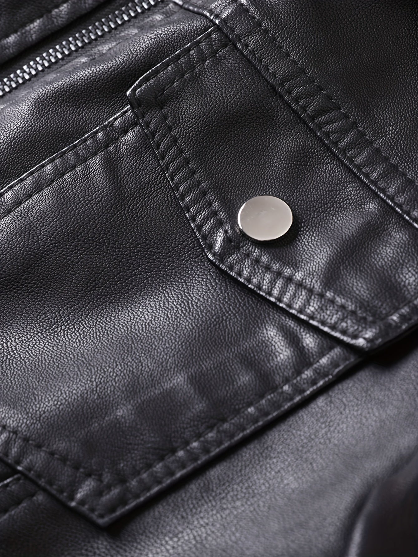 [Compact Size] Men's Slim Fit Jacket - Trendy Korean Style with Fleece Lining, Zipper Closure & Multiple Pockets for Fall and Winter Warmth