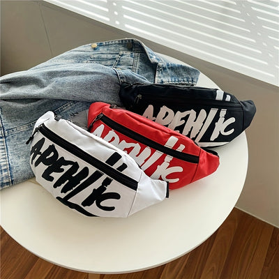 Men's and Women's Chest Bag, Shoulder Crossbody Bag, Adjustable Shoulder Bag, Motorcycle Korean Style Casual Small Waist Bag, Men's Bag