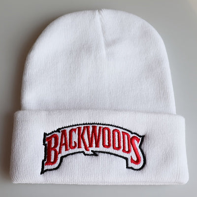1pc Cozy "BACKWOODS" Thermal Knitted Hat for Men - Soft, Warm, and Breathable - Ideal Gift Choice for Outdoor Enthusiasts and Casual Wear