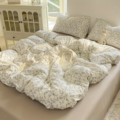 [Soft Duvet Cover] 3pcs Korean-Style Reversible Duvet Cover Set | 1 Duvet Cover + 2 Pillowcases, Soft, Breathable, Charmingly Minimalistic, Comfortable, AA Side Design, Suitable As Gifts for Valentine's Day, Thanksgiving, Mot