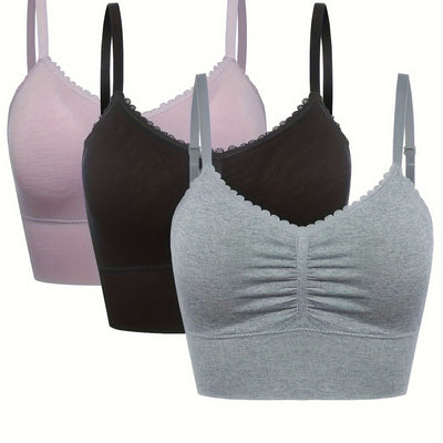 [3pcs] Seamless High-Elasticity Bras