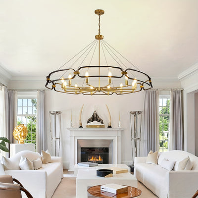 Industrial Style Silver Chandelier, 12-Light Modern Chandeliers For Dining Room, Farmhouse Chandelier For Entryway, For Living Room, Bedroom, Foyer