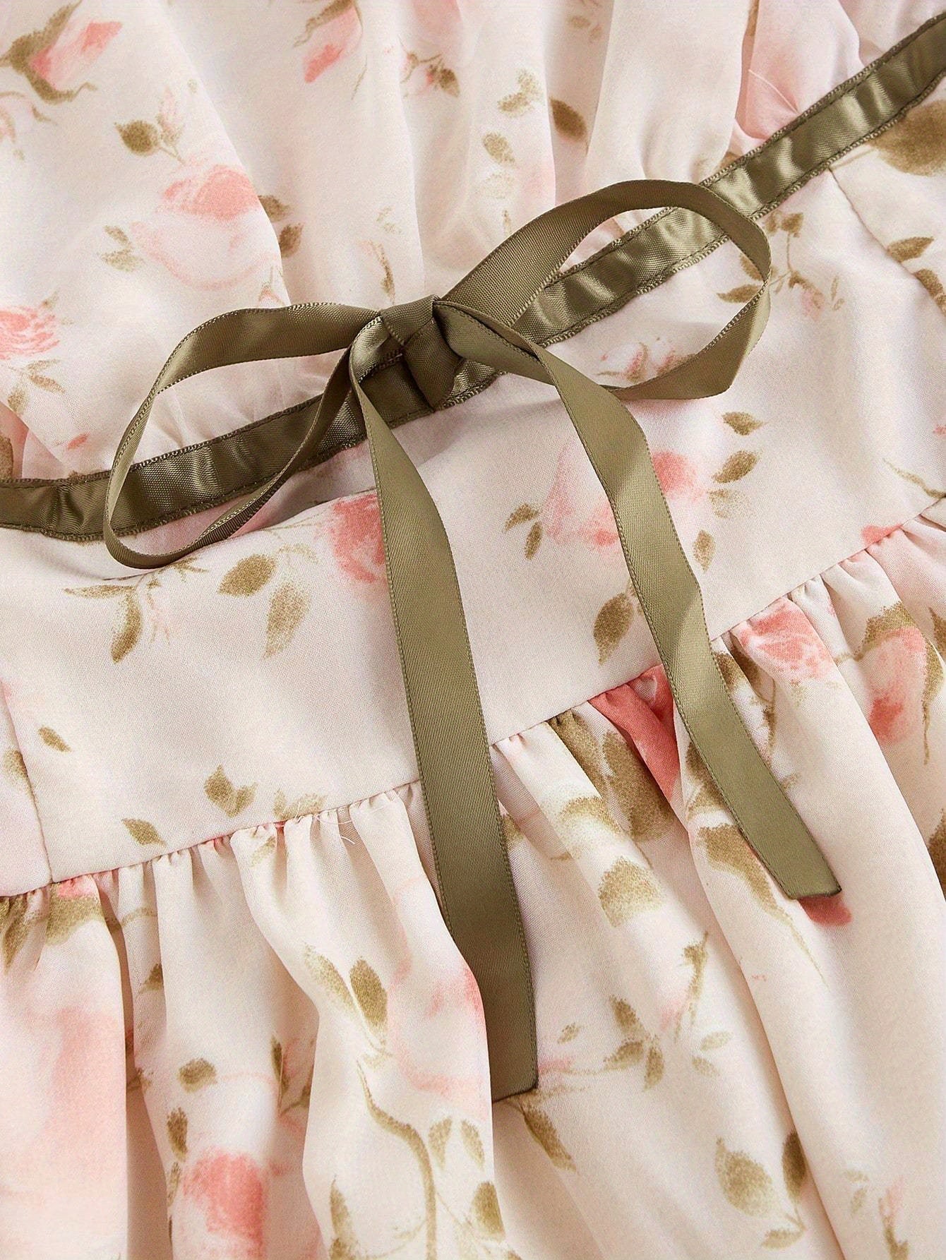 Floral Print A-Line Dress